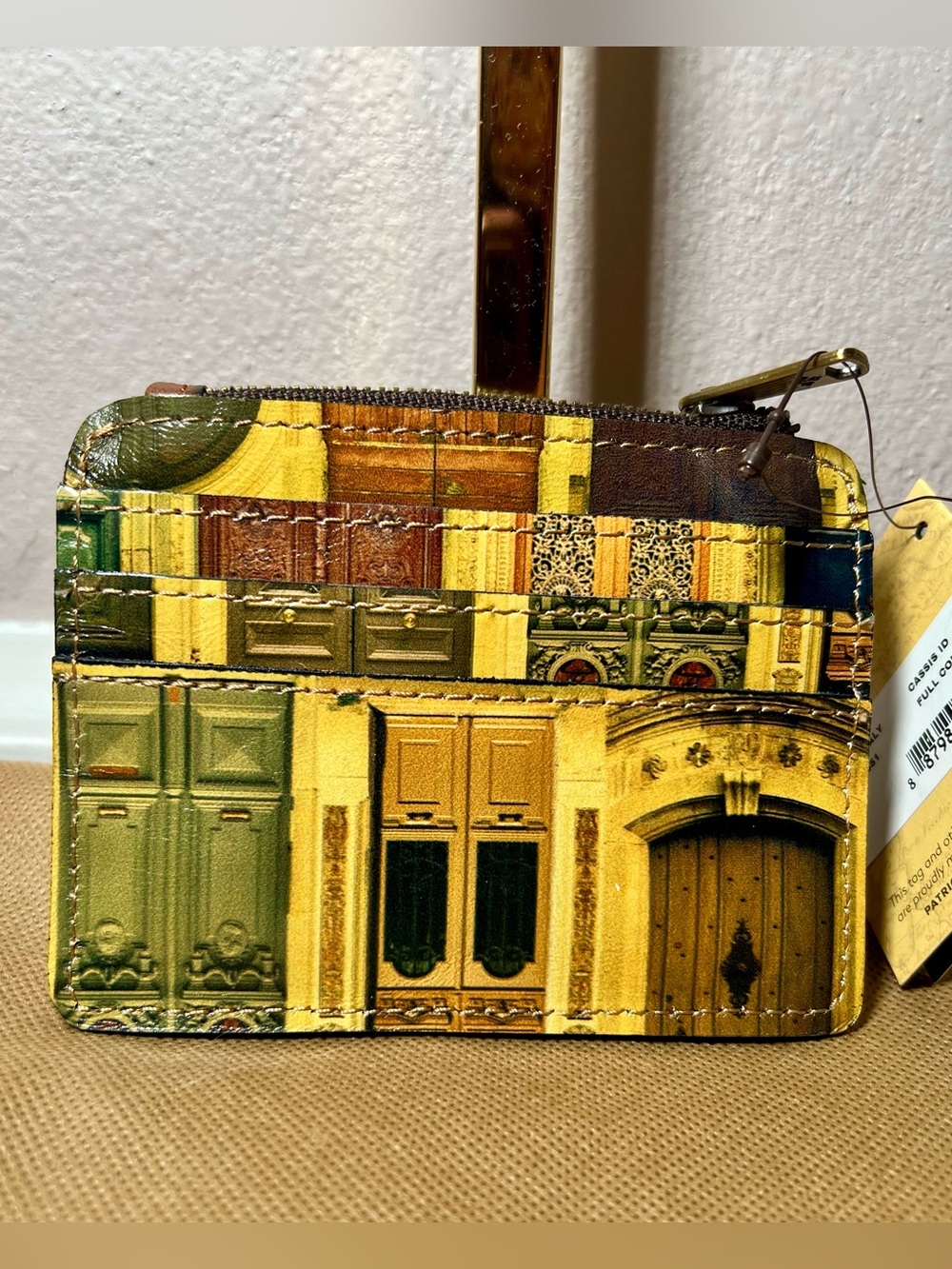 NWT Patricia Nash Cassis Leather Doorways to Italy ID Wallet